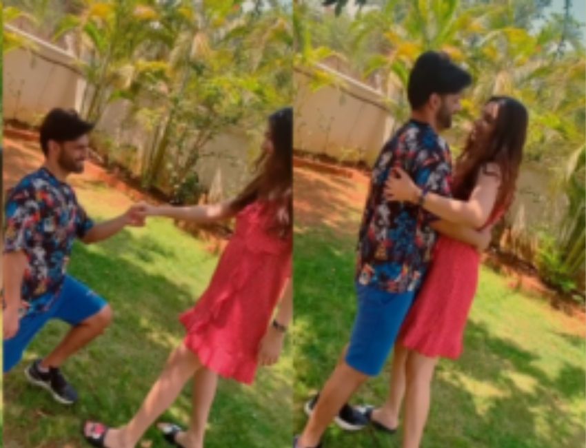 Rahul Vaidya Going Down On His Knees For His Lady Love ...!