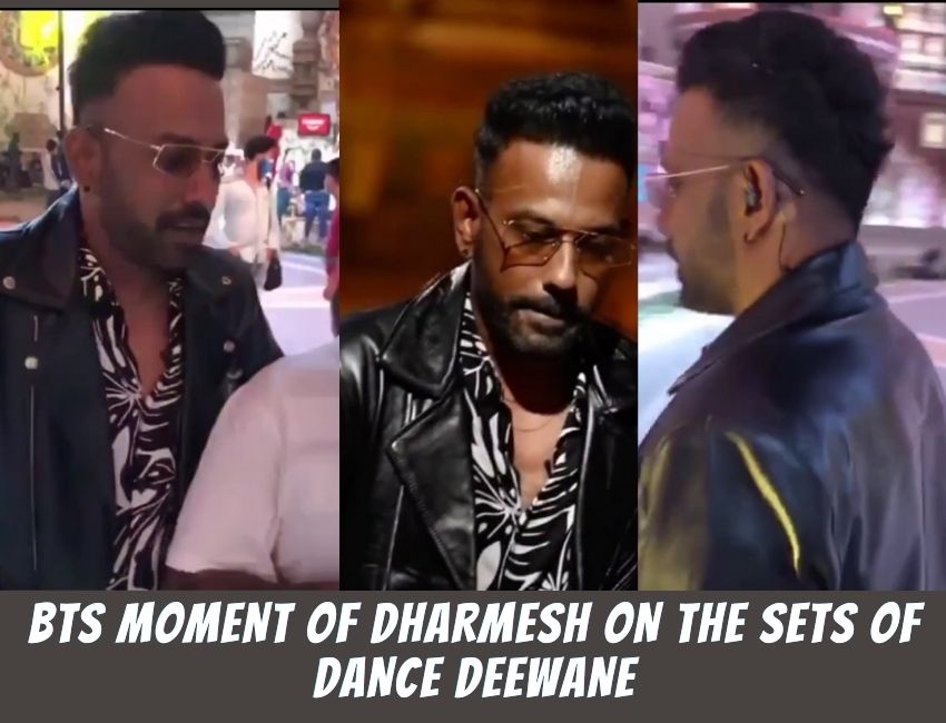 BTS moment of Dharmesh on the sets of Dance Deewane..!