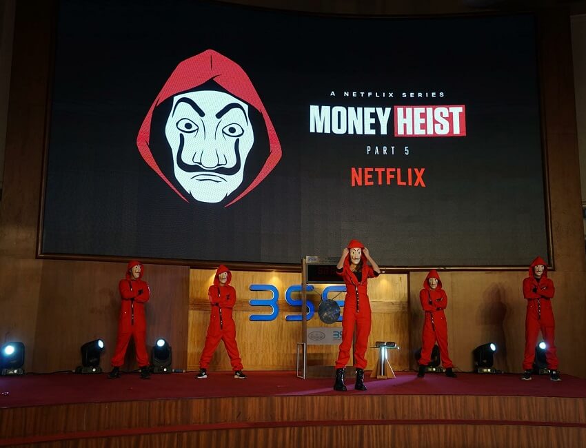 Netflix India Welcomes Money Heist Part 5: Volume 1 at Bombay Stock Exchange!