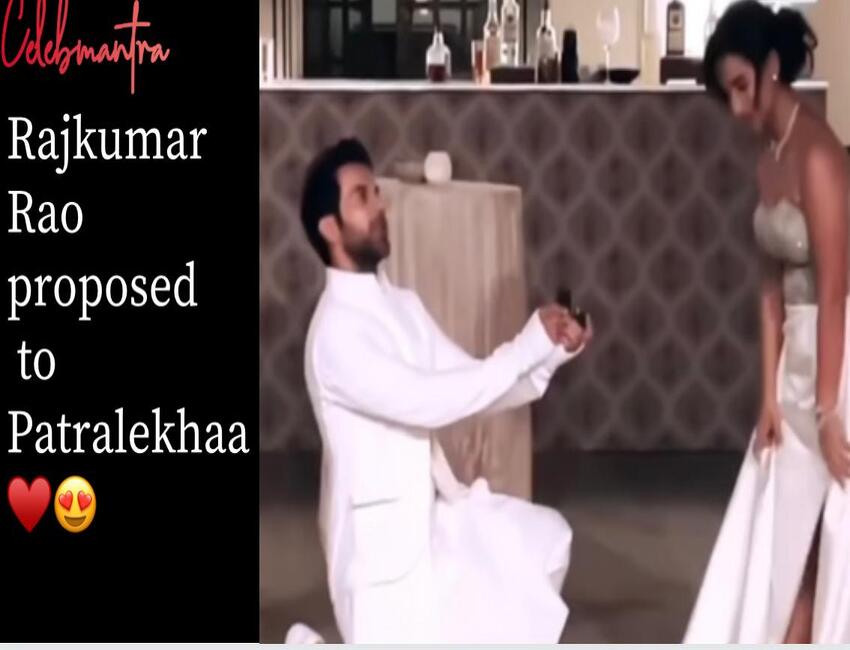 Rajkummar Rao bent down on his knees to propose Patralekhaa!