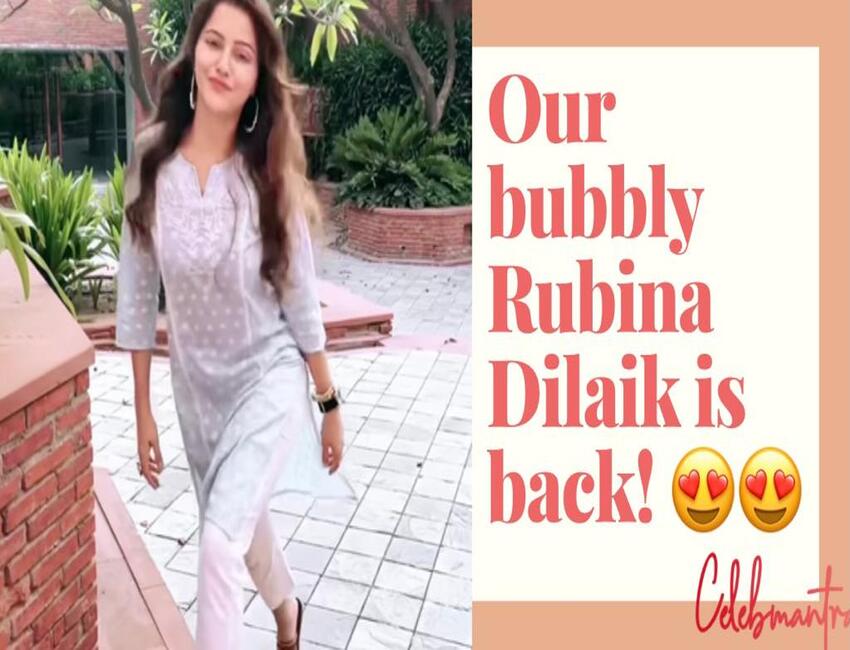 Rubina Dilaik is back to win your hearts with her bubbly video!