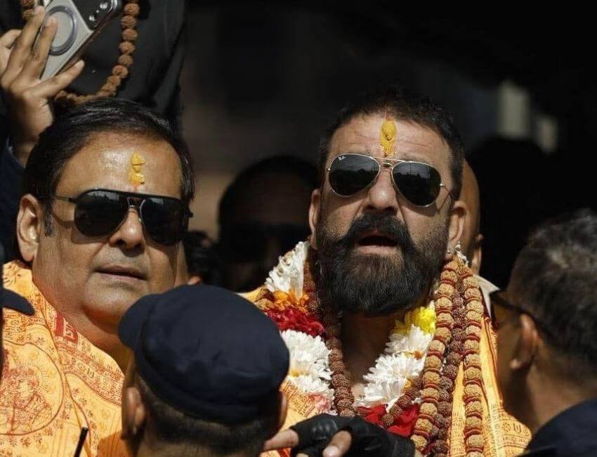 Sanjay Dutt, Rahul Mittra visit Pashupatinath Temple; fan frenzy grips Kathmandu